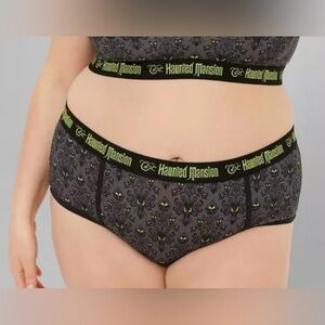 NWT Torrid Disney Haunted Mansion mid rise cotton cheeky panty size 00 Medium